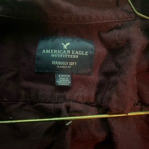 Long Sleeve wine red Dress shirt